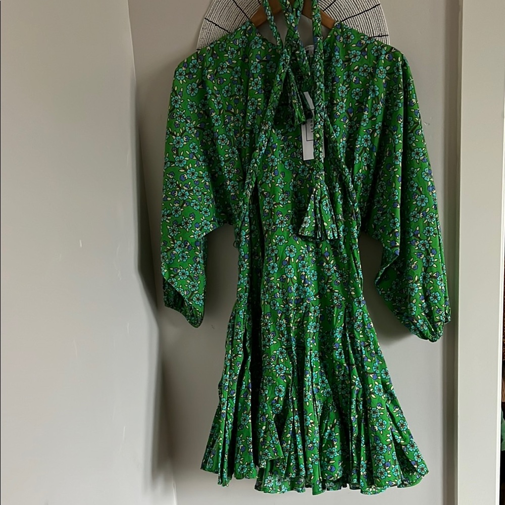RHODE Ella Dress Turquoise Ditsy Floral - Picture 2 of 7